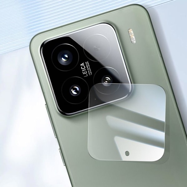 Skyddskamera för Xiaomi 15 Härdat glas 9H Rep- resistant Transparent Vit