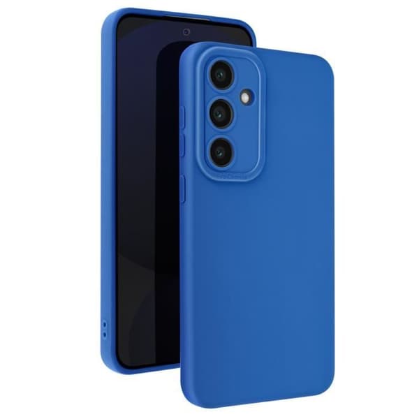 Coque för Samsung Galaxy S24 FE Silikon Matt Kamera Skyddad Blå Blå