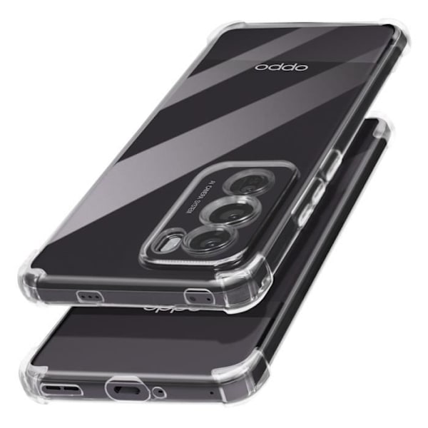 Kotelo Oppo Reno 12 Prolle Iskunkestävä joustavat vahvistetut kulmat läpinäkyvä Transparent