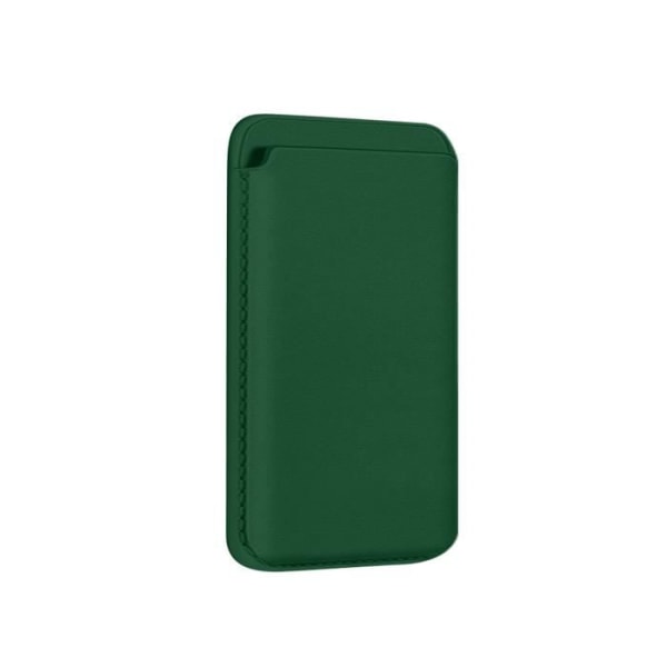 Porte Carte - AVIZAR - iPhone 12 - Læder - Magnetisk Fastgørelse - Grøn Grön