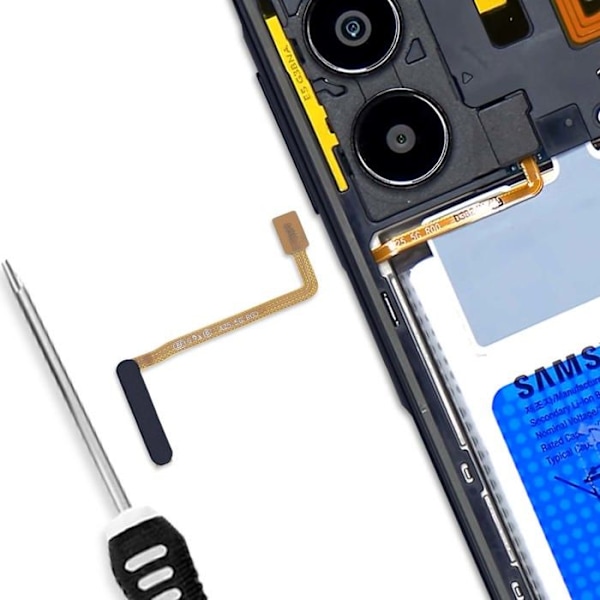 Nappe Bouton Power til Samsung Galaxy A25 5G Relife Sort Svart