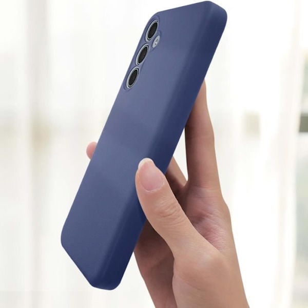 Silikonmjuk fodral för Samsung Galaxy M35 Mörkblå Blå