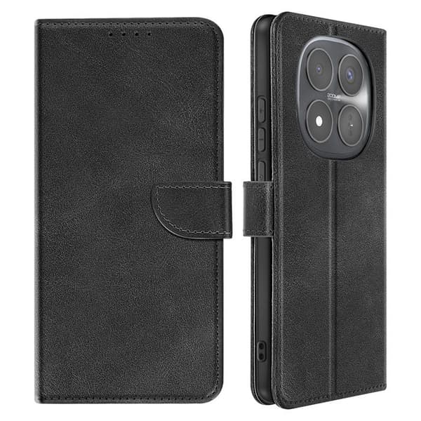 Etui til Redmi Note 15 Pro Plus med kortlomme og videostøtte i sort Svart