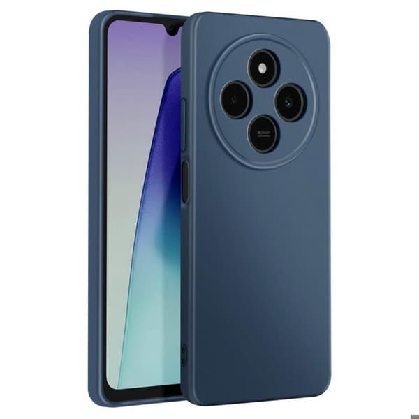 Coque - Xiaomi - Redmi 14C - Semi-rigid - Stötresistent skydd - Mörkblå Blå