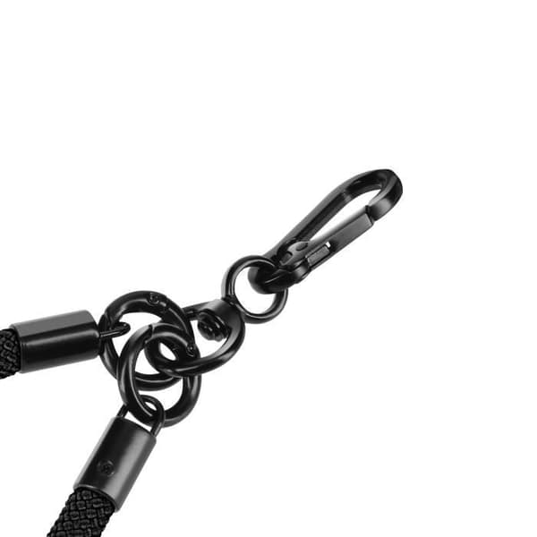 Phone Lanyard Neck Strap 60cm Universal Attachment Sort - AVIZAR - Phone Lanyard Svart