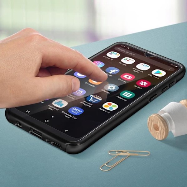 Suojakuori - AVIZAR - Samsung Galaxy A50 - Kova takaosa - Silikonisuoja - Ultra-ohut Svart