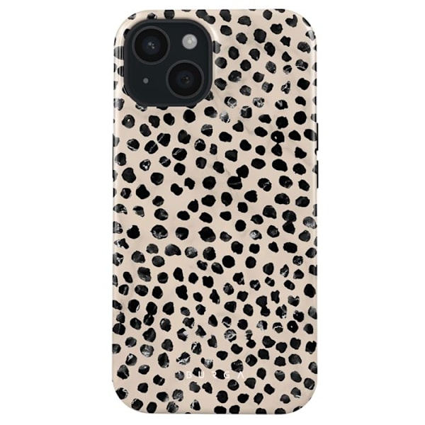 Coque MagSafe til iPhone 15 Elegant Mønster Almond Latte Burga Beige Beige