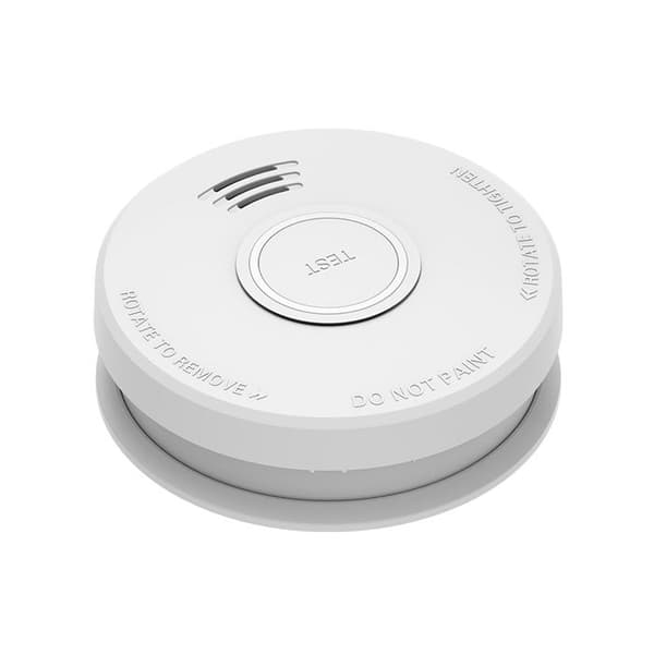 Röksensor - ALECTO - Fotoelektrisk - Larm 85 dB - Testknapp - Enligt EN14604 Vit