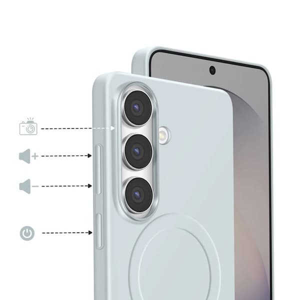 Coque MagSafe Galaxy S26 Plus Ultra Tynd Stødabsorberende Samsung Lys Blå Blå