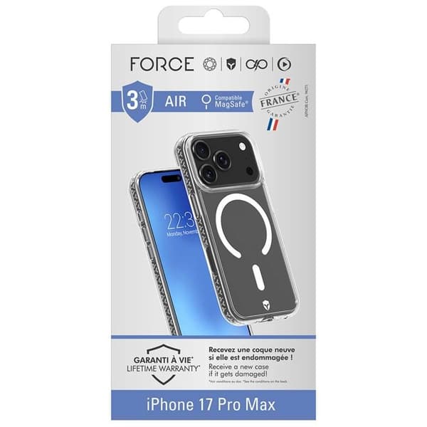 Coque FC Air MagSafe - Iphone 17 Pro Max - Läpinäkyvä Vit