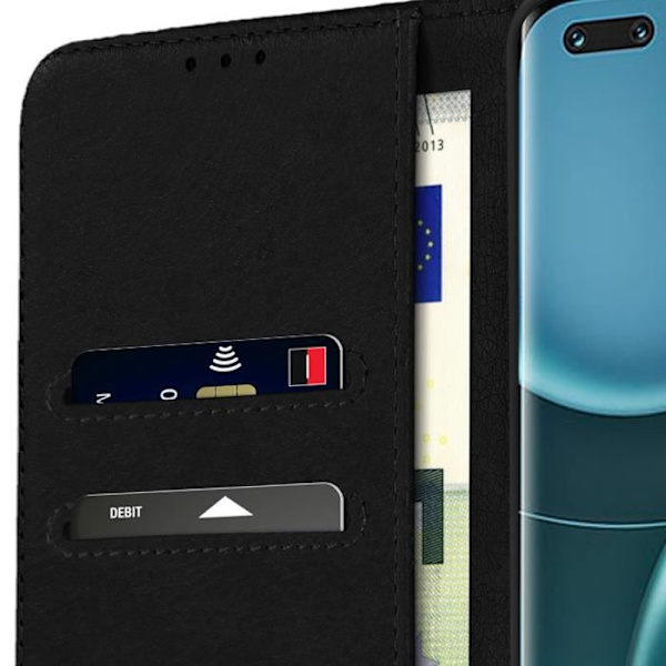 Honor Magic4 Pro Wallet Cover Video Support Funktion Midnight Blue Midnattsblå