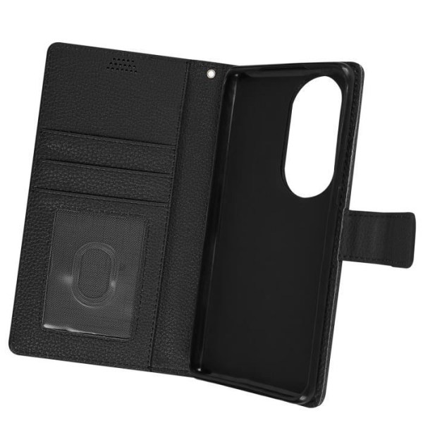 Huawei P50 Pro Case Flip Wallet Video Support Musta