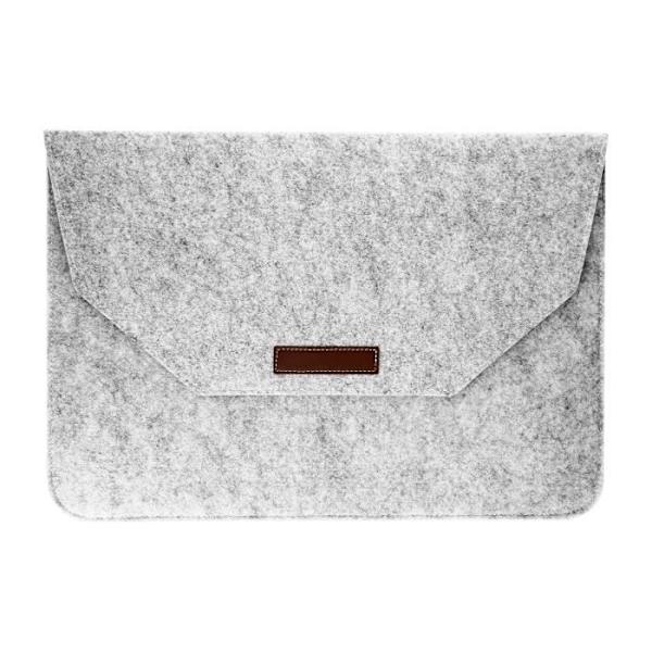 Fodral - AVIZAR - Filt - 13'' - Grå - Soft Touch Grå