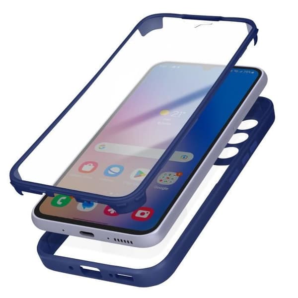 Heldeksel - AVIZAR - Samsung Galaxy A34 5G - Blå - Robust - Forstærkede hjørner Blå