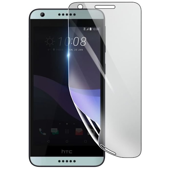 Näytönsuoja - 3MK - HTC Desire 650 - Iskunkestävä Hydrogeeli - Läpinäkyvä - Naarmuuntumaton Transparent
