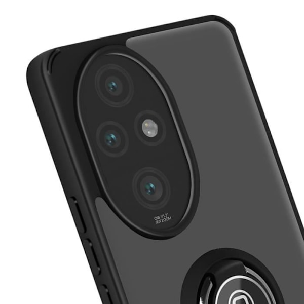 Coque til Honor 200 Pro med Metalring Video Støtte Sort Svart