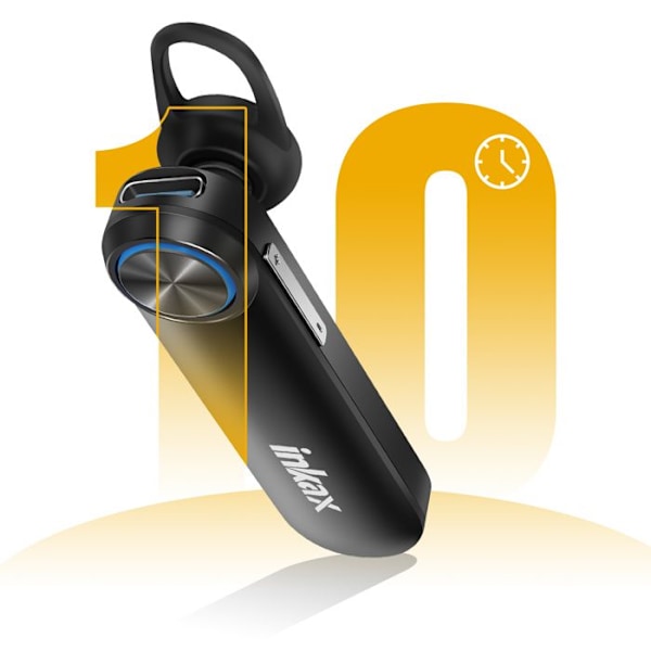 Bluetooth headset med krystalklar lyd og kontrolknapper Inkax sort Svart