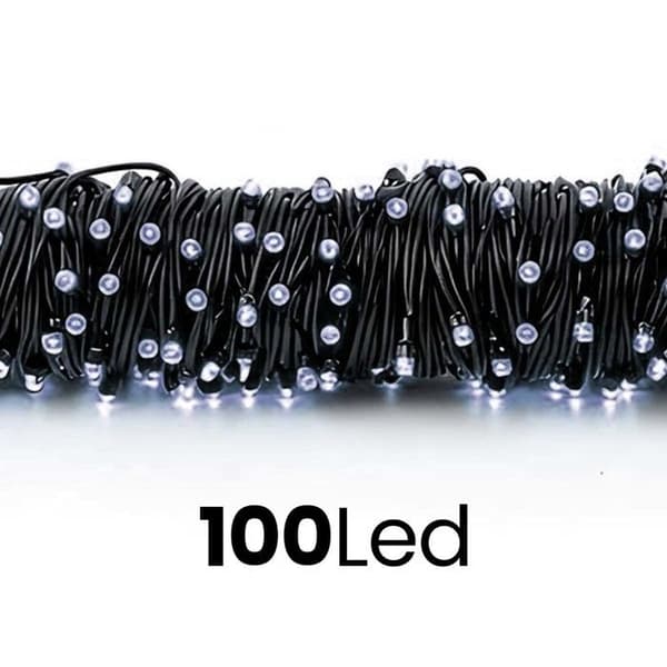 Valoketju - AVIZAR - 100 lamppua (LED) - 31V matalajännite - 8 tilaa - IP44 Grön