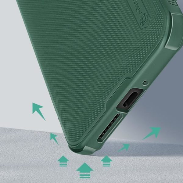 Etui til Xiaomi 14 Ultra Super Frosted Shield Pro Matte Nillkin Mørkegrøn Grön