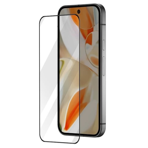 Härdat glas - MUVIT - Google Pixel 9 Pro XL - Hårdhet 9H+ - Ultrafin - Total skydd Svart