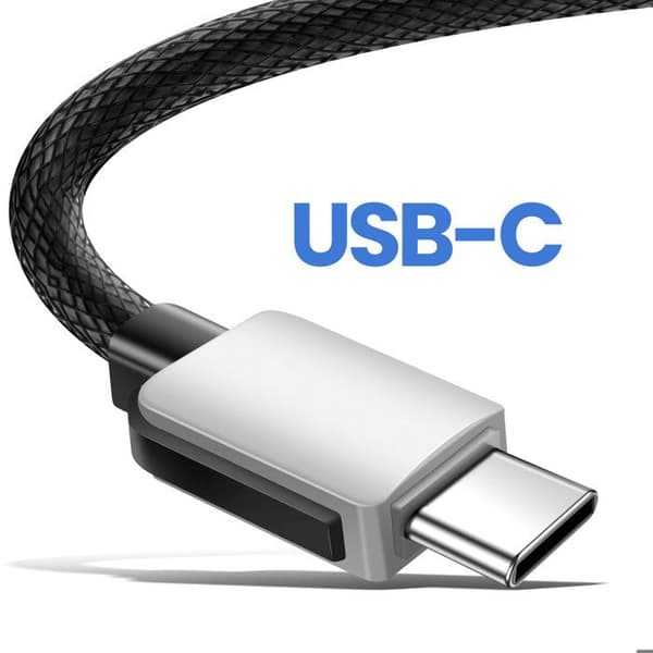 USB-kabel - AVIZAR - Mini USB-kablar till USB-C - 15cm - Pack om 5 - Snabbladdning Grå