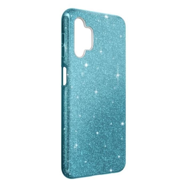 Samsung Galaxy A13 4G Case Glitter Irrotettava Leaf Puolijäykkä sininen