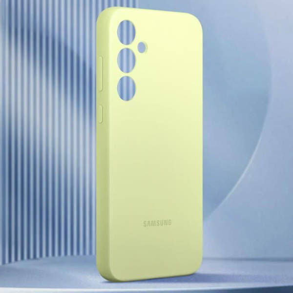 Officiellt fodral för Samsung Galaxy A55 Slim Silikon Soft Touch Samsung Lime Green Grön