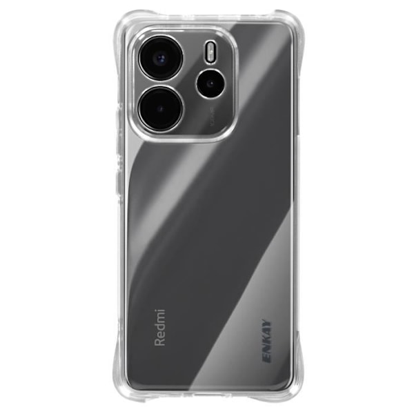 Skydd för Xiaomi Redmi Note 14 4G Stöttålig Flexibel Förstärkta hörn Transparent Transparent