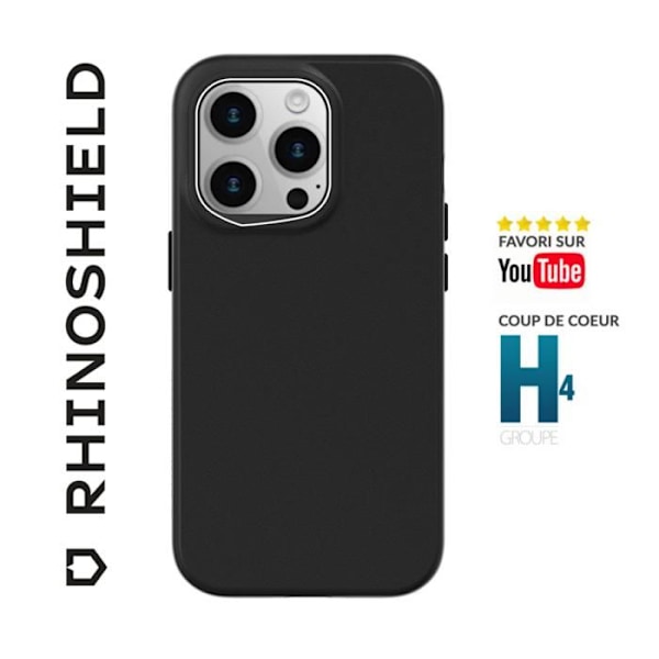 ETUIER TIL APPLE IPHONE 15 PRO RHINOSHIELD SOLIDSUIT SORT