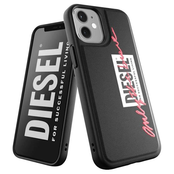 Fodral till iPhone 12 Mini Anti-fall 1.5m Slogan Only the brave Diesel Black Svart