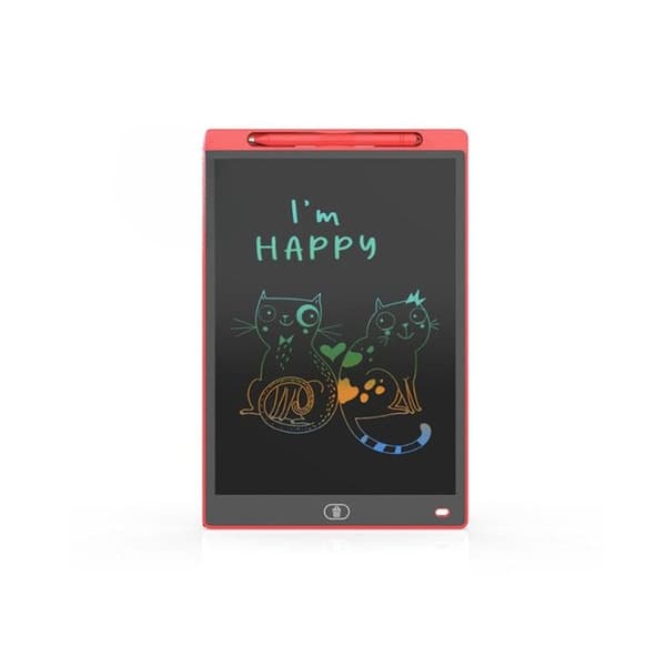 Graafinen Tabletti - 10" LCD Värinäyttö - Punainen - 8 Sävyä - Kevyt Design Röd