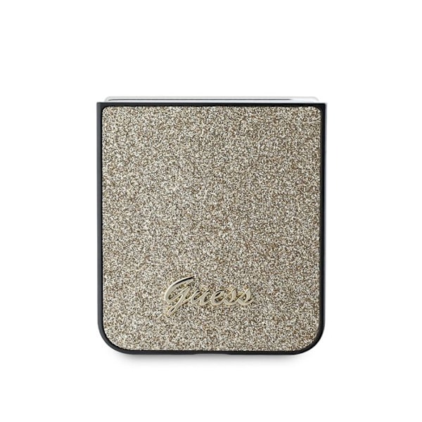 Samsung Galaxy Z Flip6 Fodral - Guess Glitter Script (GUHCZZF6HGGSHD) - Guld