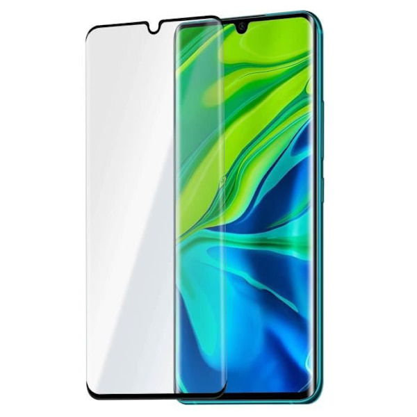 Elokuva Näyttö - AVIZAR - Xiaomi Mi Note 10 - Karkaistu lasi 9H - Ultra-ohut - Läpinäkyvä Musta Reuna