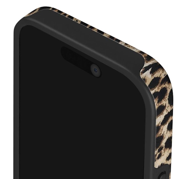 Coque MagSafe för iPhone 16 Pro Elegant Mönster Player Burga Brun kastanj