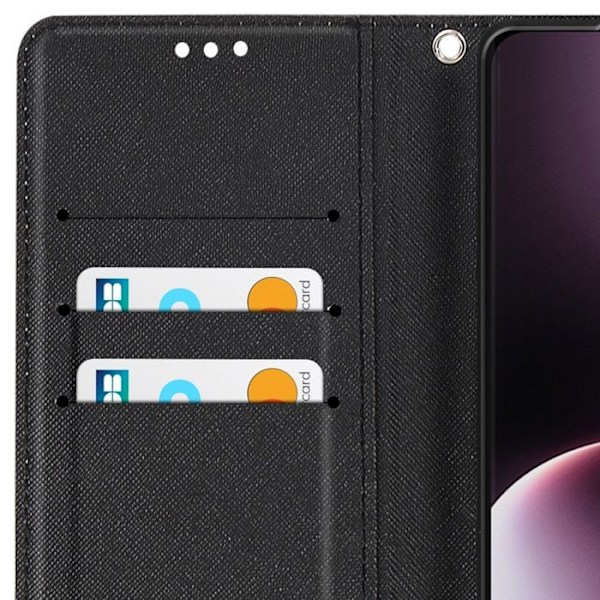 Honor Magic 7 Lite Musta Lompakko Kansi Svart