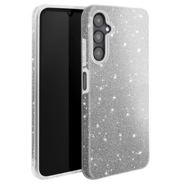 Glitter Cover - Samsung - Galaxy A05S - Stødabsorberende - Rigide - Glamour og Chic Grå