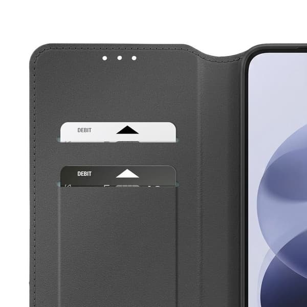 Flipfodral för Redmi Note 17 Ställfunktion Classic Edition Svart Svart