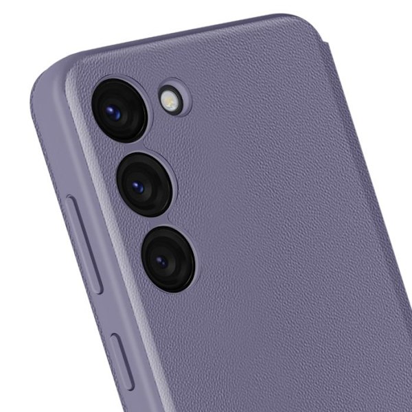 Etui Vindue til Samsung Galaxy S23 med Klap Kortholder Lavendel Lila