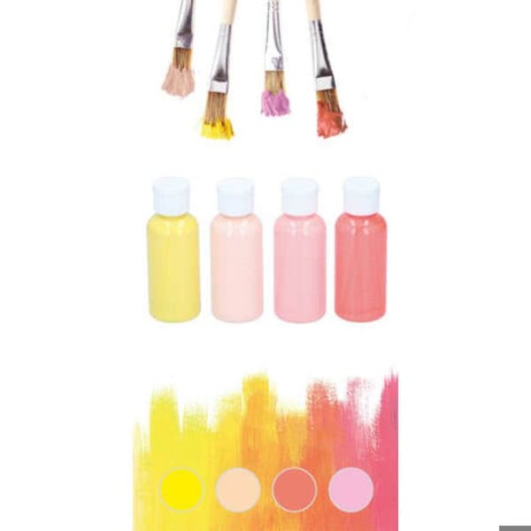 Artico - Sæt af akryl pastelmalerier 80 ml 4 farver (Sæt 1)