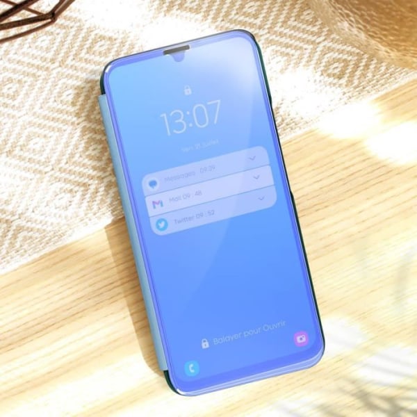 Mirror Case yhteensopiva Samsung A54 5G Blue Case -kuoren kanssa