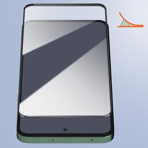 Tempered glas til Honor 200 Smart Hårdhedsgrad 9H Full Glue 5D Transparent Transparent