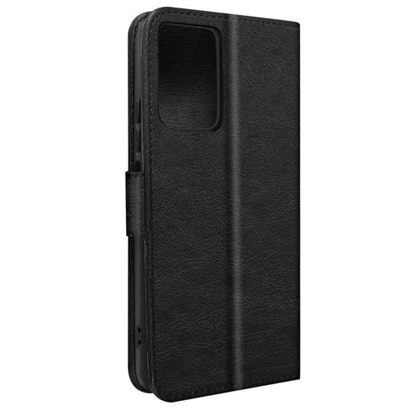 Etui til Xiaomi Redmi Note 12 4G - AVIZAR - Chesterfield - Sort - Flip - Videounderstøttelse Svart