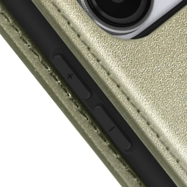 Fodral för Nokia 3.1 Plus-korthållare Videostöd Magnetic Flip Gold