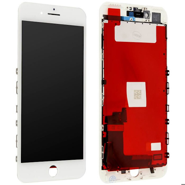 LCD-näyttö + Täysikokoinen Kosketusnäyttö iPhone 7 Plus - Valkoinen