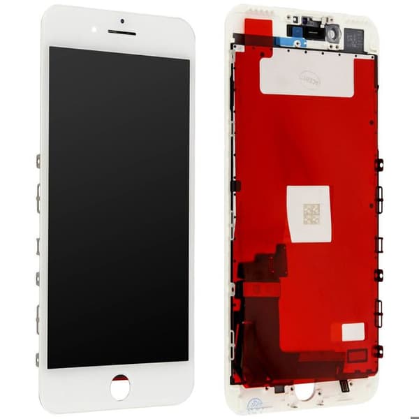 LCD-skärm + Touchglas - AVIZAR - iPhone 7 Plus - Vit - Komplett Ersättning - Lätt att Installera Vit