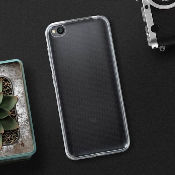 Coque - AVIZAR - Xiaomi Redmi Go - Mjuk Silikon - Ultra-tunn - Transparent Vit Klar vit