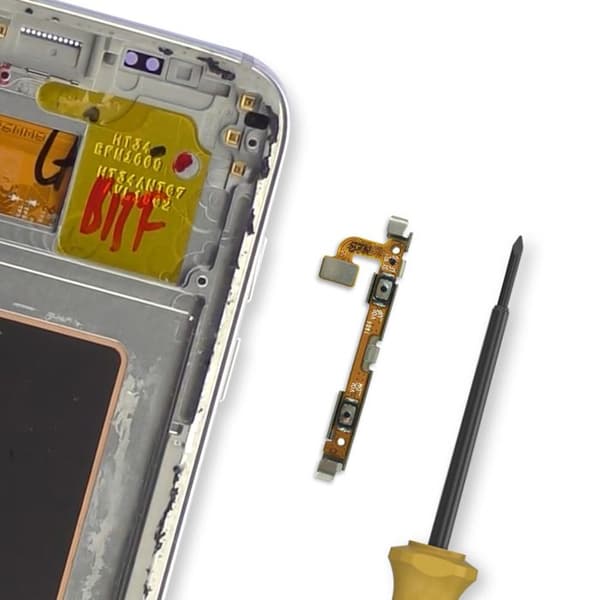 Nappe Bouton Volume til Samsung Galaxy S7 Edge Sort