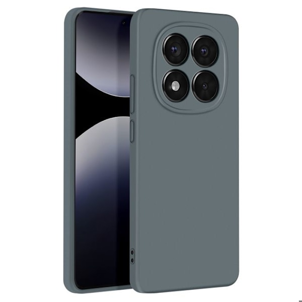 Coque för Redmi Note 14 Pro och 14 Pro Plus Semi-rigid Soft-touch Mörkgrå Grå