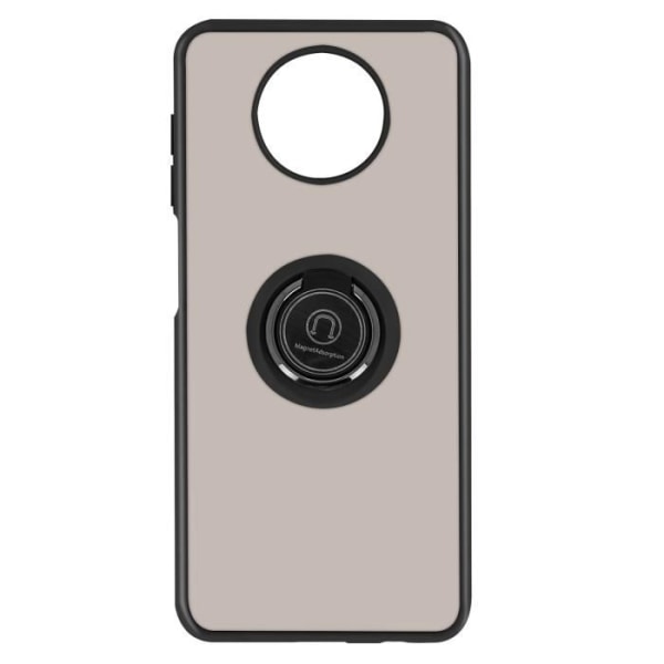 Coque - Xiaomi - Redmi Note 9T 5G - Bi-materiale - Metallisk Ring - Stødabsorberende - Sort Svart