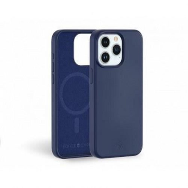 MagSafe-yhteensopiva silikonivahvistettu kotelo iPhone 15 Pro Max Force Case Laivastonsiniselle Blå
